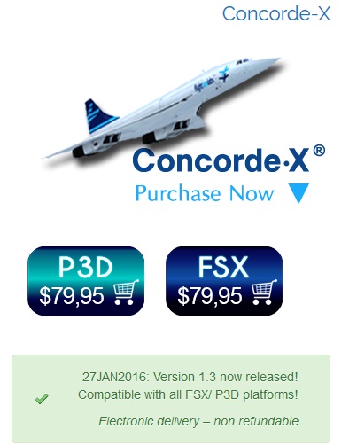 新品 Concorde X (FSX) コンコルド アドオンソフト
